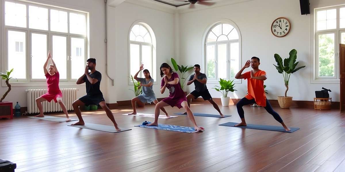 Regional Variations in Yoga Studio Sprint Yoga Studio Sprint showing regional variations with four players from different Indian states practicing yoga sequences adapted to their local traditions