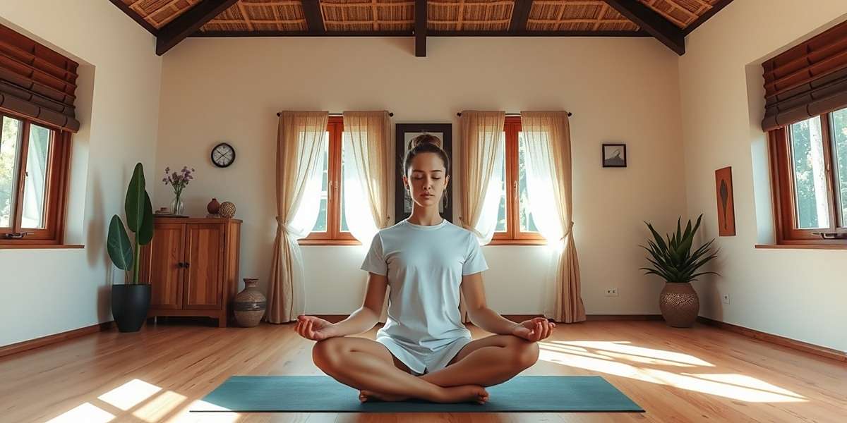 Advanced Asana in Yoga Studio Sprint Yoga Studio Sprint showing a player practicing advanced Padmasana (Lotus Pose) with meditation guidance and breathing indicators